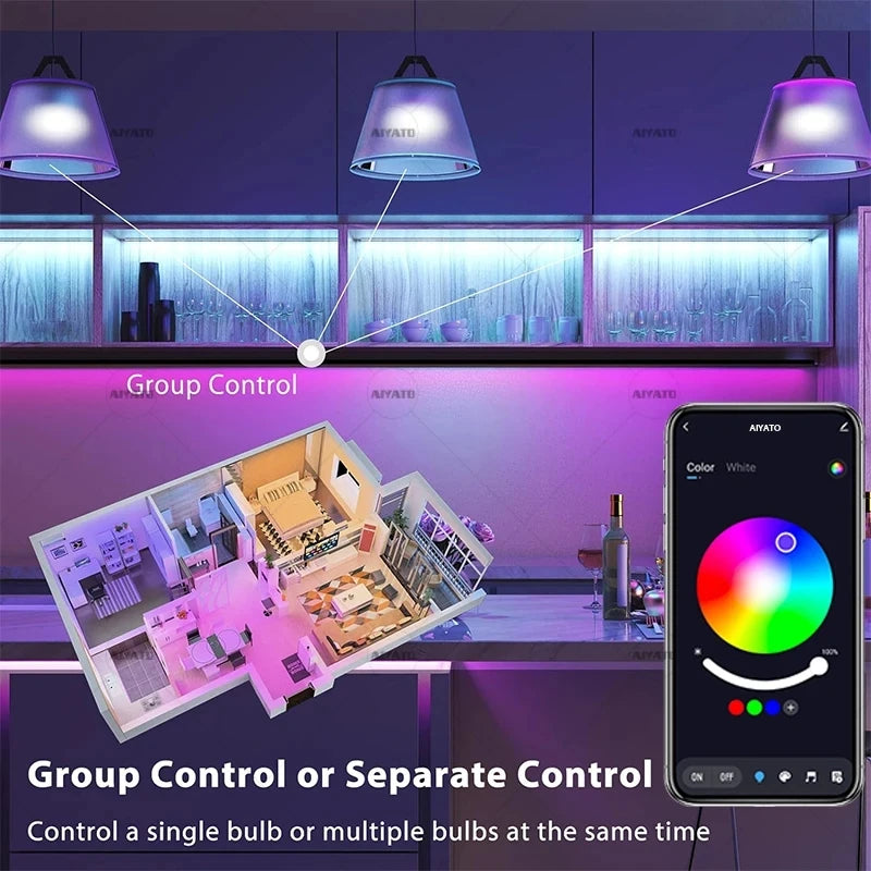 Swamplight ChromaBeam Smart LED Bulb.